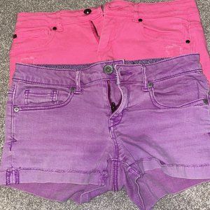 Girls' Shorts Set (DKNY and Aeropostale)